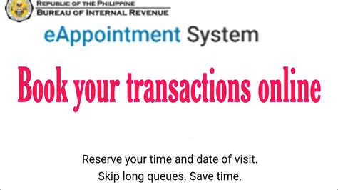 bir appointment|eappoint website.